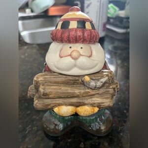 Woodland Santa Claus Vintage Ceramic Sakura Debbie Mumm Christmas
